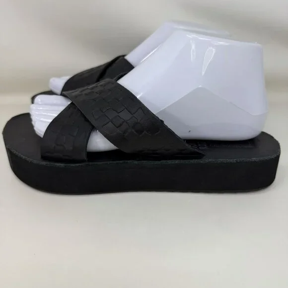 Vans Karina Rozunko Strap Mega Platform Sandals Black Women’s Size 8 - Picture 2 of 7